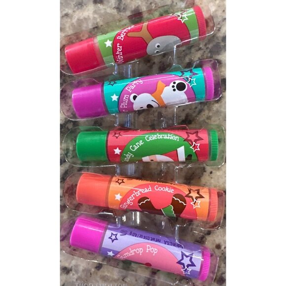 Vintage Bonne Bell Lip Smacker Season's Favorites Lip Balm Set 6 ct w/Zip Pouch - Picture 3 of 9